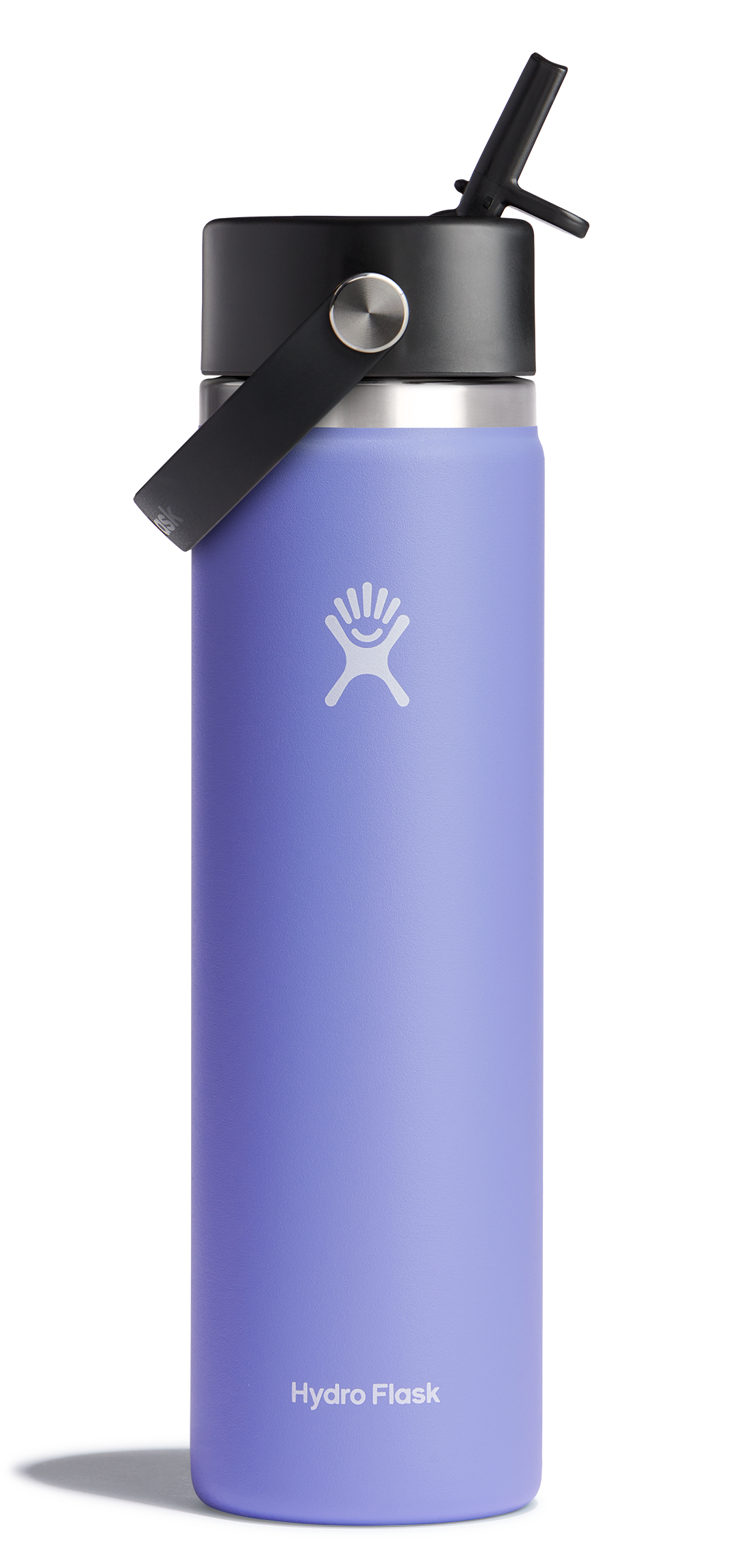 Wide Mouth Insulated Water Bottle W/ Flex Straw Cap