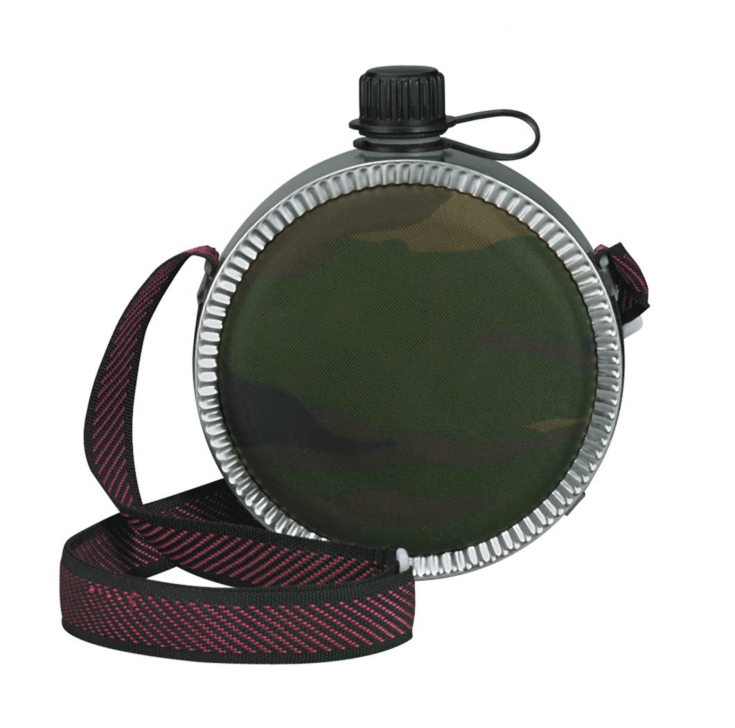 Woodland Camo Mini Desert Canteen - Tactical Choice Plus