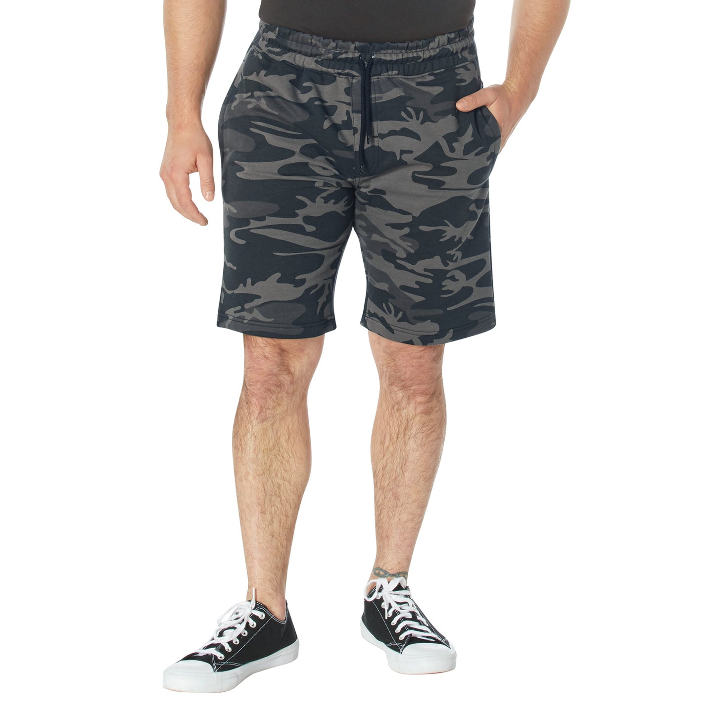 Camo & Solid Color Sweatshorts