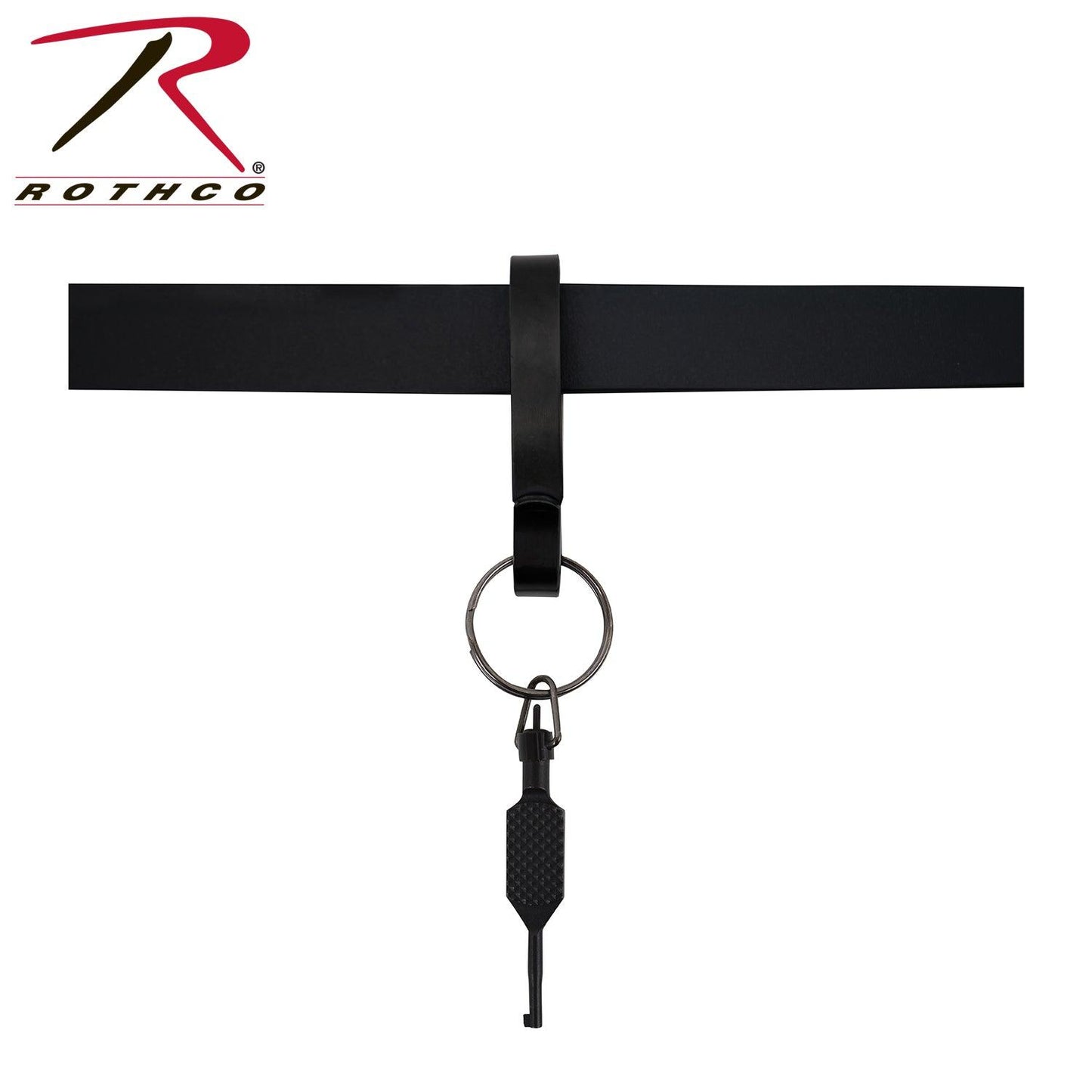 Rothco Steel Belt Key Clip - Black - Tactical Choice Plus