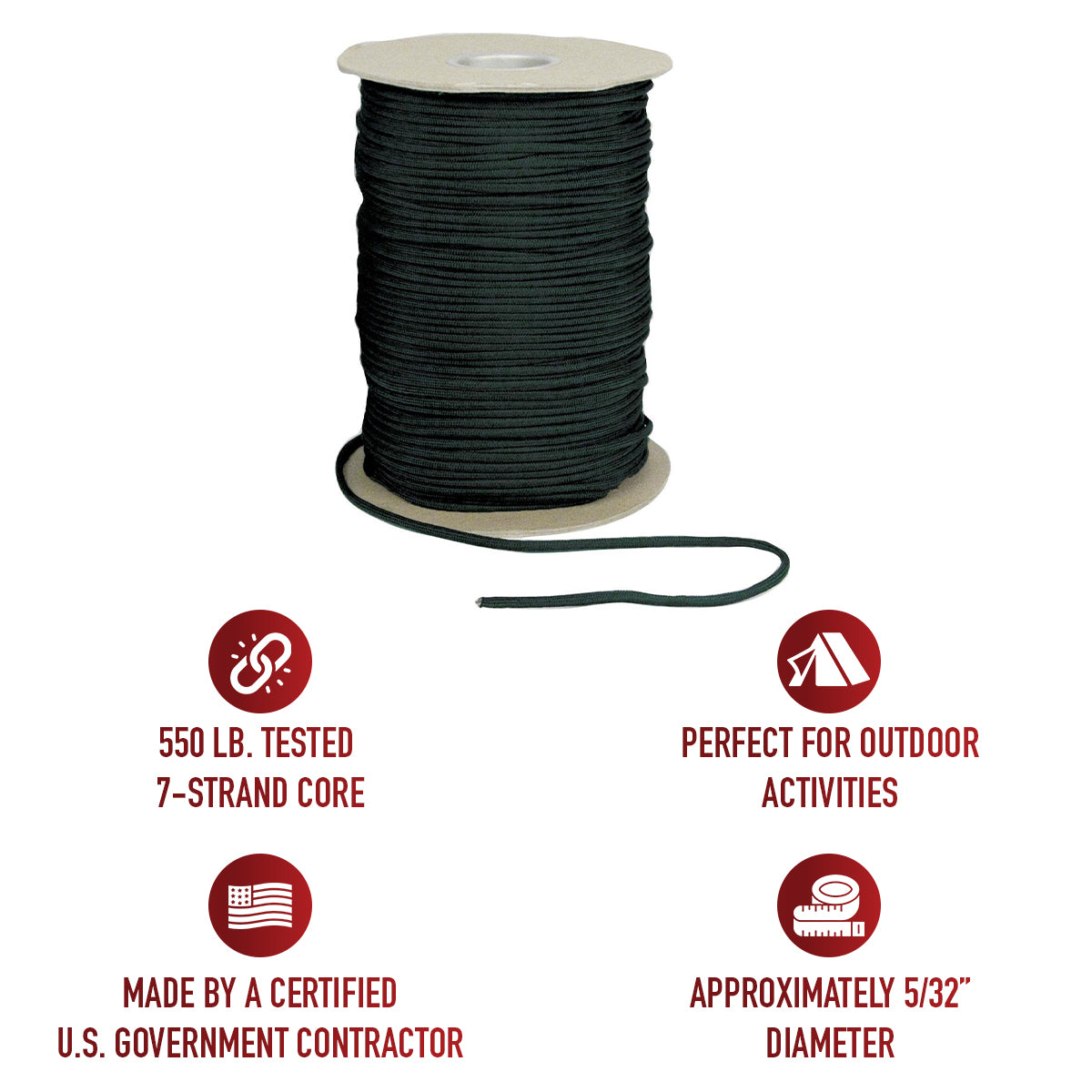 Nylon Paracord 550lb 1000 Foot Spool
