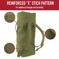 G.I. Style Canvas Double Strap Duffle Bag - Tactical Choice Plus