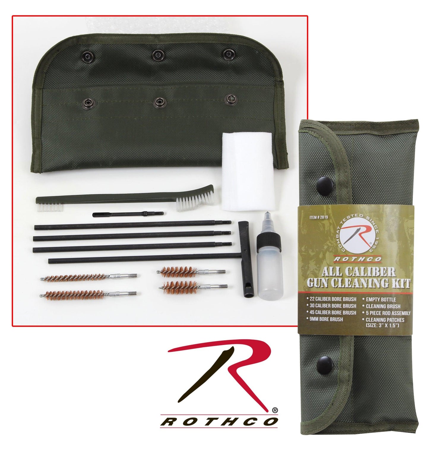 Rothco All Caliber Gun Cleaning Kit - Tactical Choice Plus