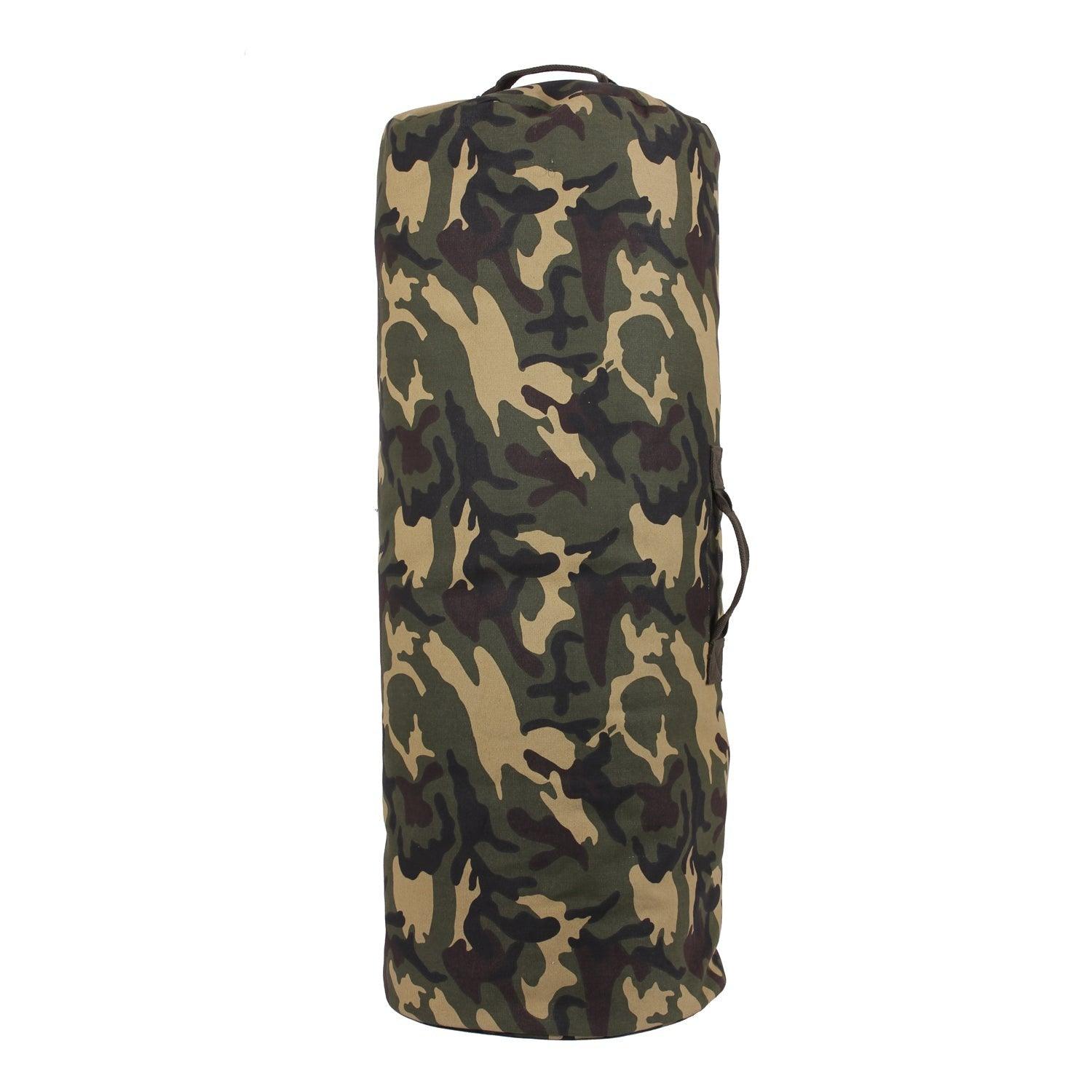 Canvas Duffle Bag with Side Zipper - Tactical Choice Plus