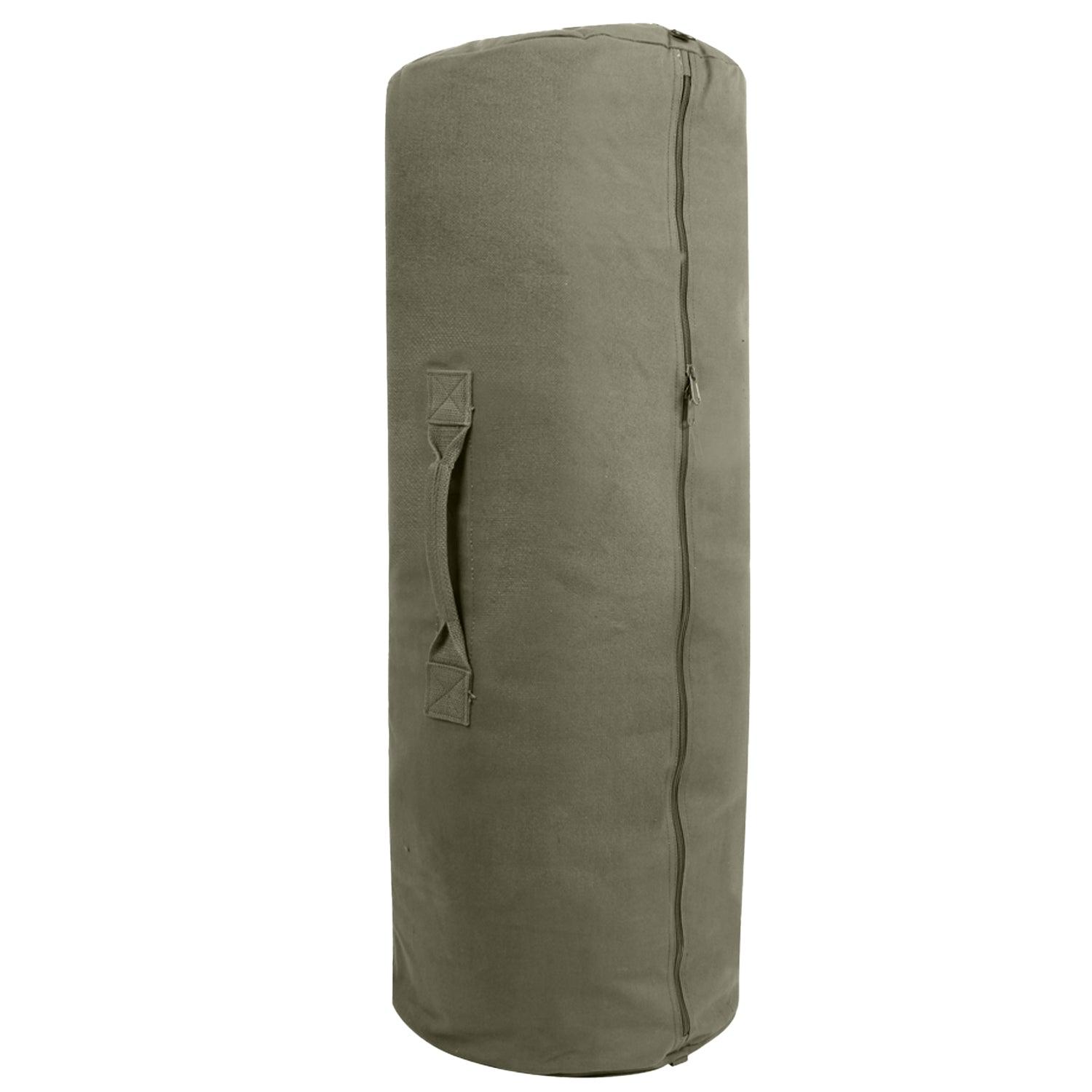 Canvas Duffle Bag with Side Zipper - Tactical Choice Plus