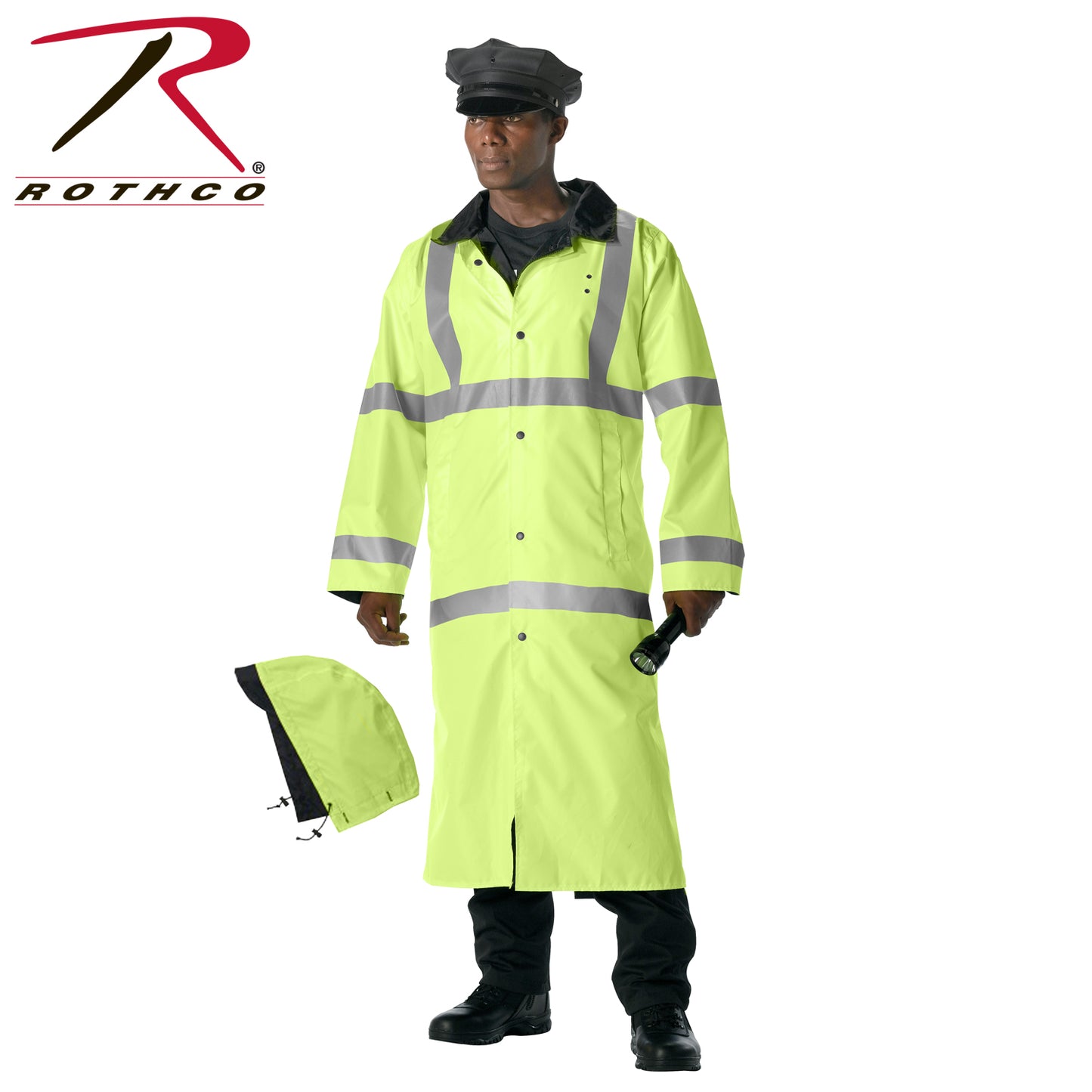 Hooded Reflective Rain Parka