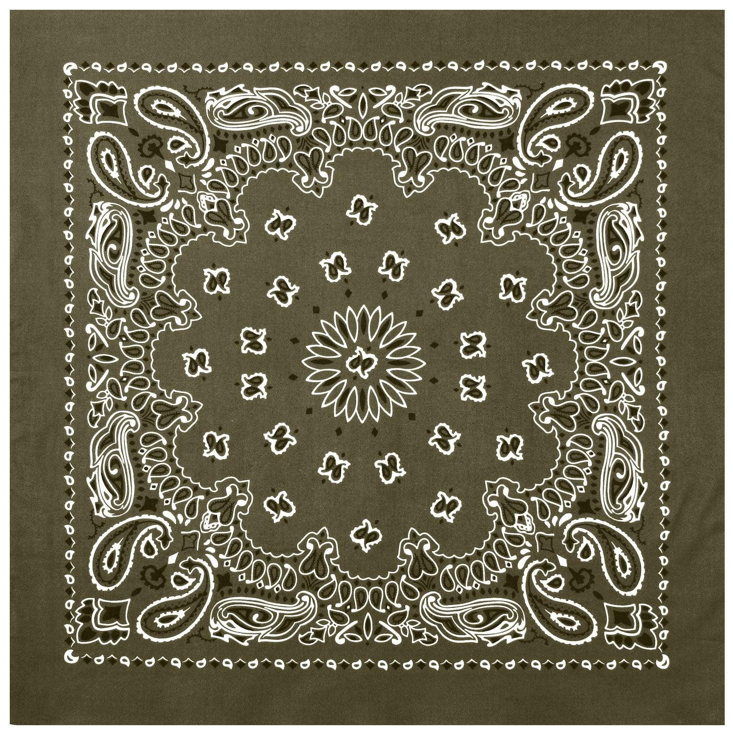 Trainmen Paisley Bandana - 22" X 22" - Tactical Choice Plus