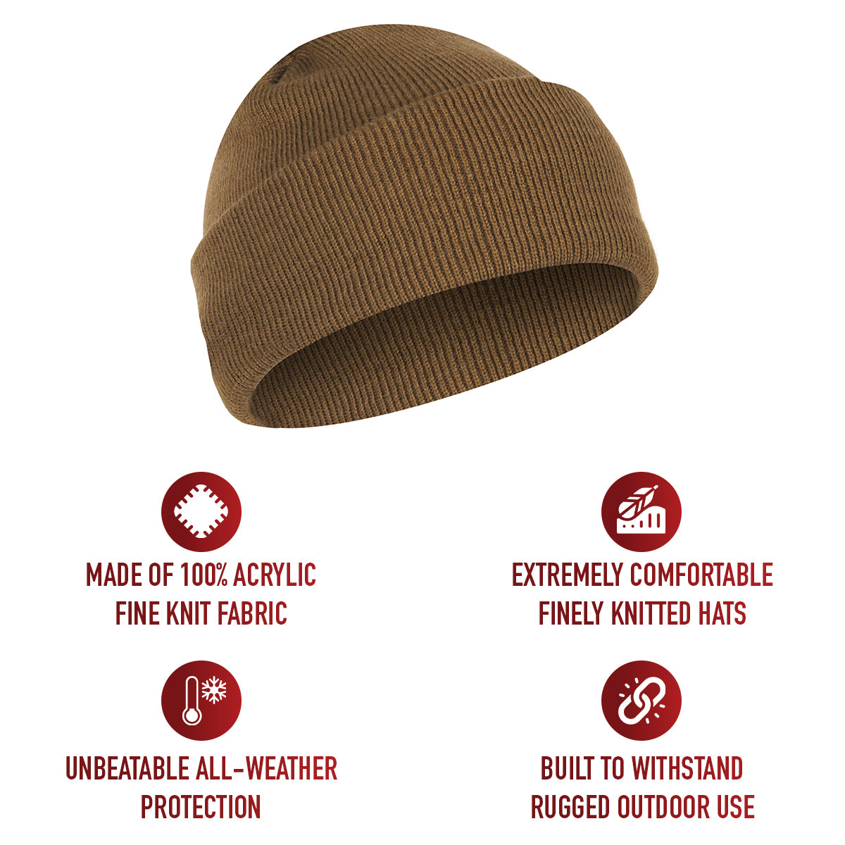 Deluxe Fine Knit Watch Cap