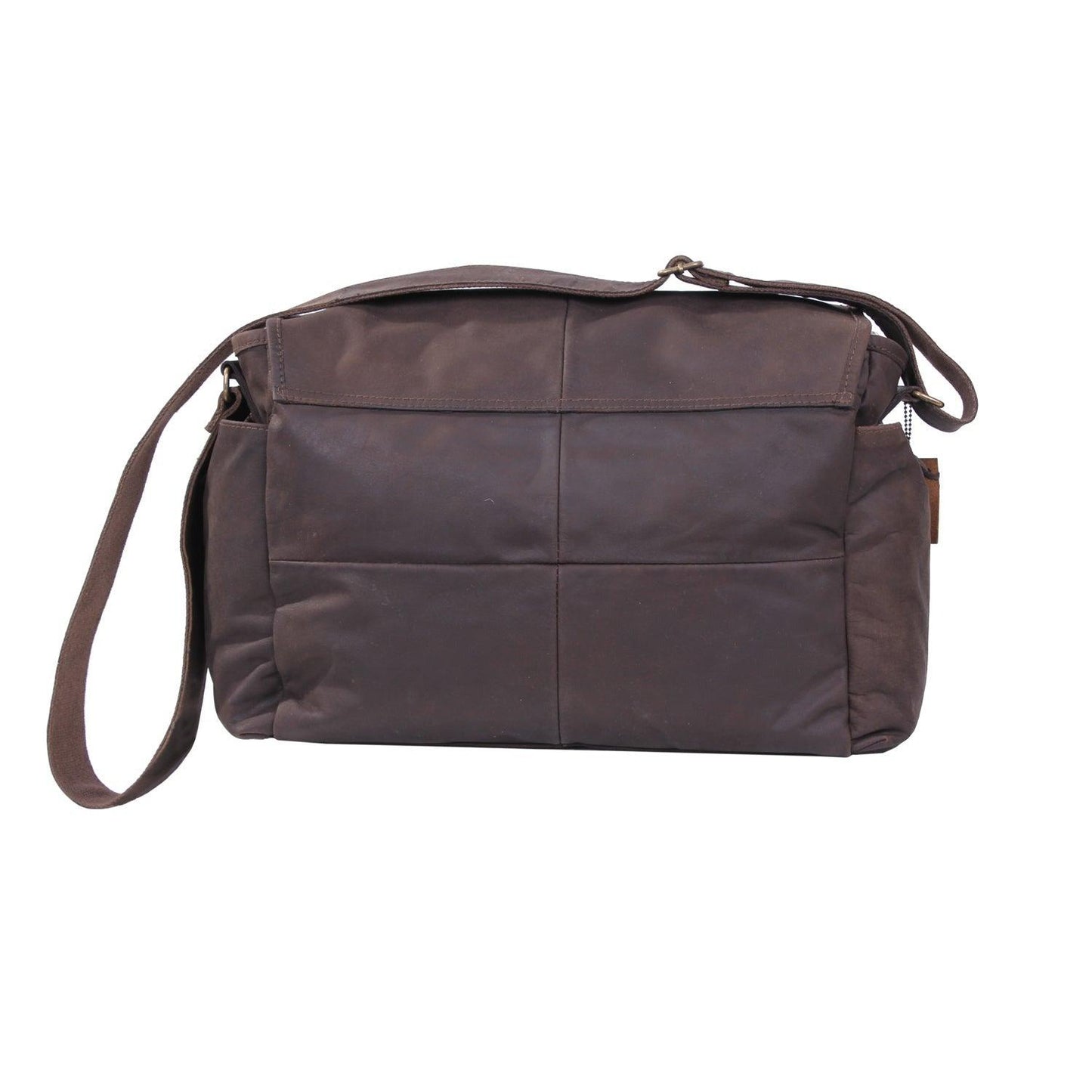 Brown Leather Classic Messenger Bag - Tactical Choice Plus