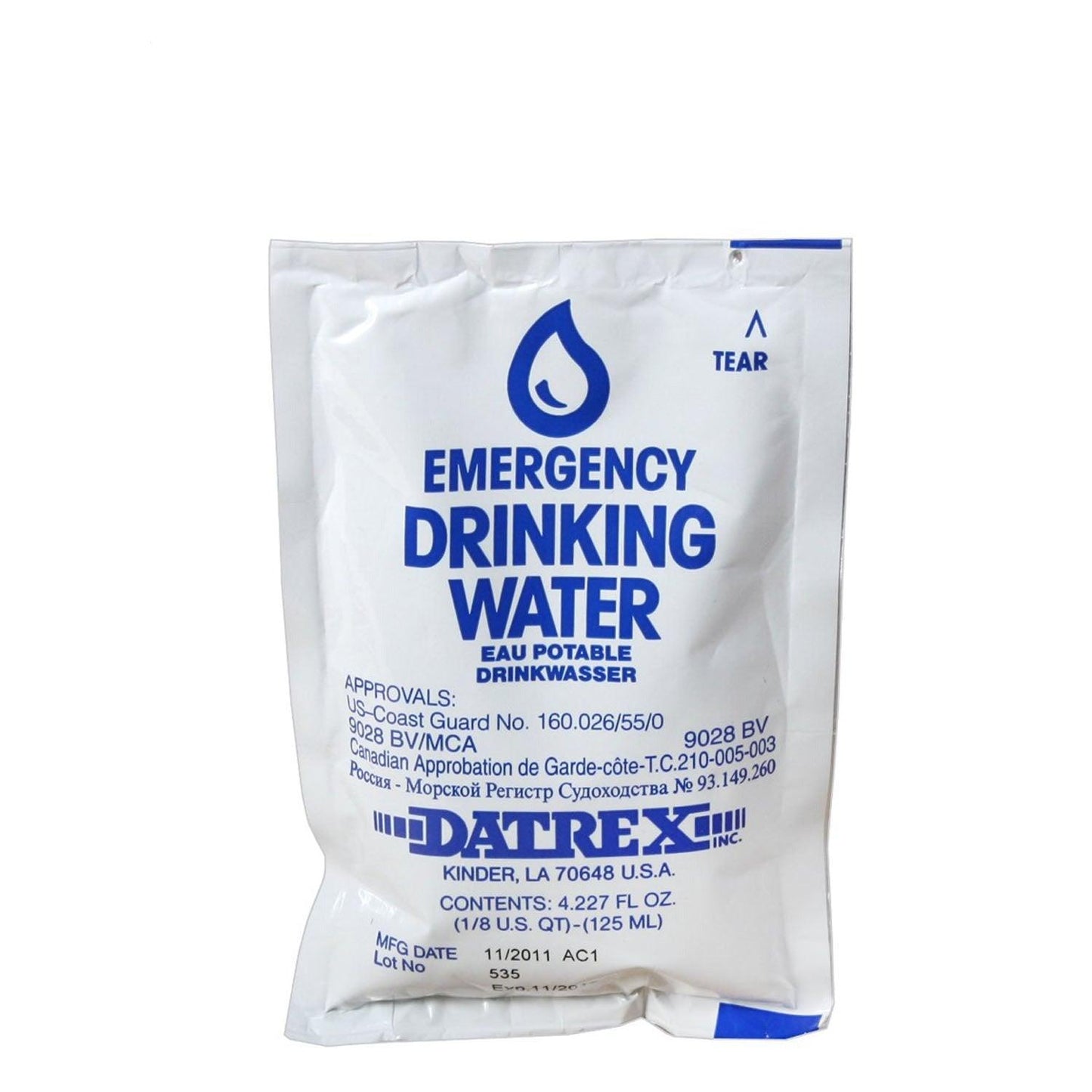 Datrex Emergency Water (64/case) - Tactical Choice Plus
