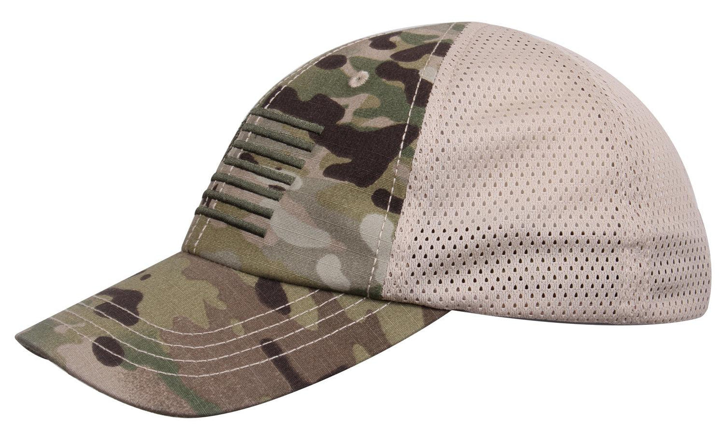 Tactical Mesh Back Cap With Embroidered US Flag - Tactical Choice Plus