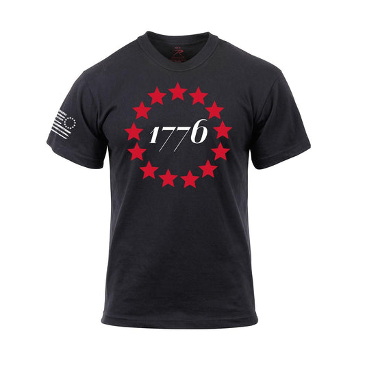 Rothco 1776 T-Shirt - Black - Tactical Choice Plus