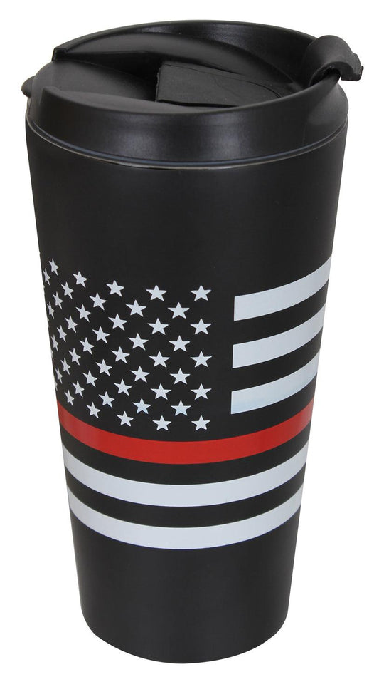 Thin Red Line Flag Travel Mug - Tactical Choice Plus
