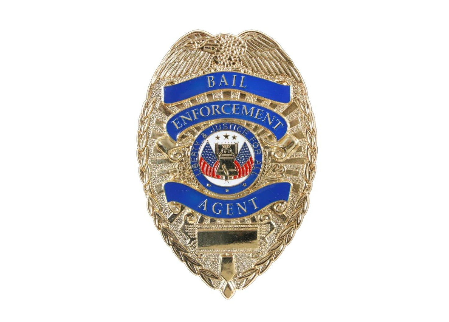 Deluxe Gold Bail Enforcement Agent Badge - Tactical Choice Plus