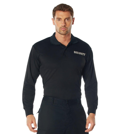 Moisture Wicking Long Sleeve Security Polo - Tactical Choice Plus