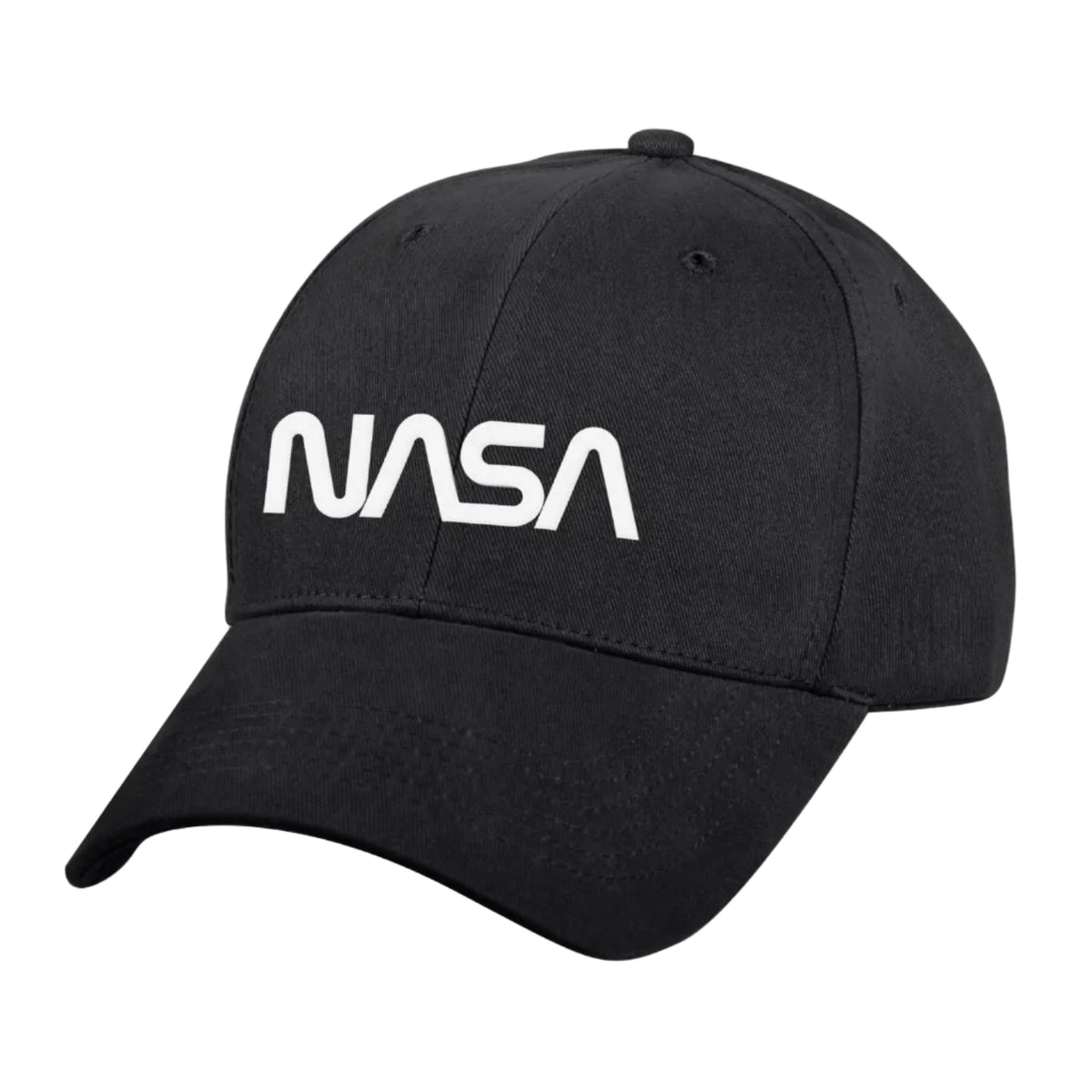 NASA Worm Logo Low Profile Cap - Black - Tactical Choice Plus
