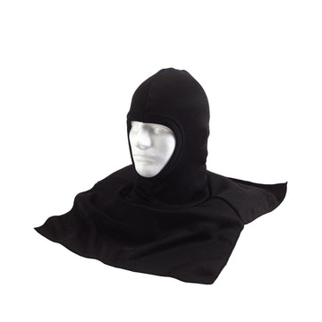 Black Polyester Balaclava With Dickie - Tactical Choice Plus