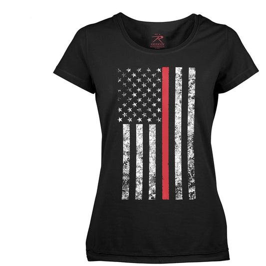 Womens Thin Red Line Longer T-Shirt - Tactical Choice Plus