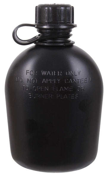 3 Piece G.I. Plastic Canteen With Clip - Tactical Choice Plus