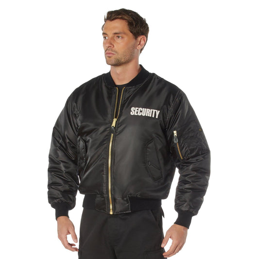 MA-1 Flight Jacket With Security Print - Tactical Choice Plus