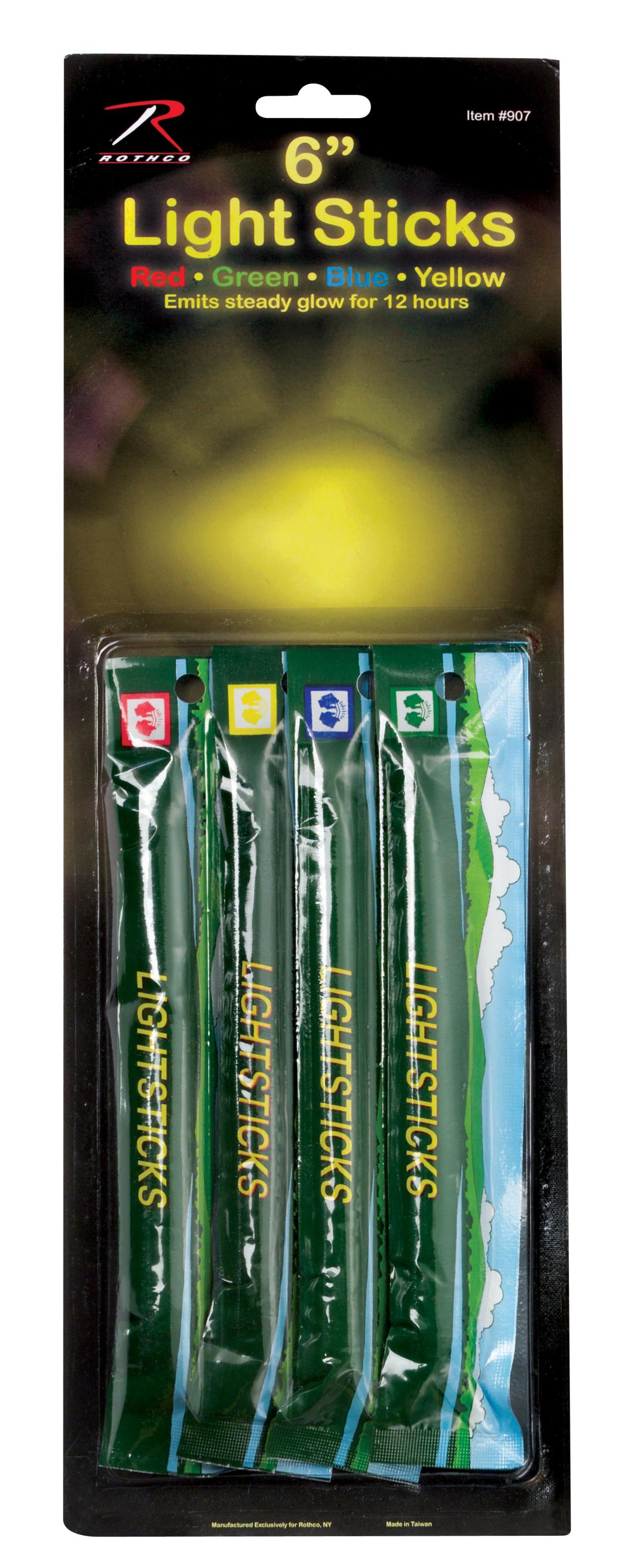 4-Pack 6'' Chemicals Lightsticks - Tactical Choice Plus