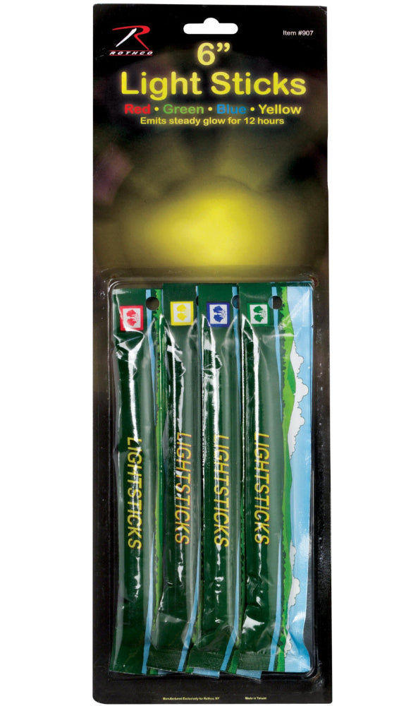 4-Pack 6'' Chemicals Lightsticks - Tactical Choice Plus