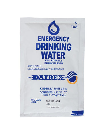 Datrex Emergency Water (64/case) - Tactical Choice Plus