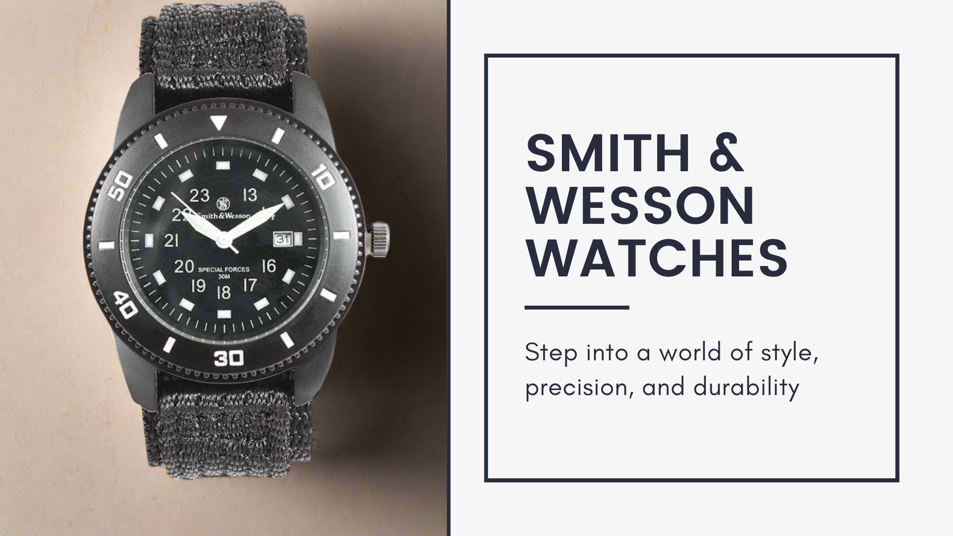 Discover the Ultimate in Precision and Durability with Our Smith &amp; Wesson Watch Collection