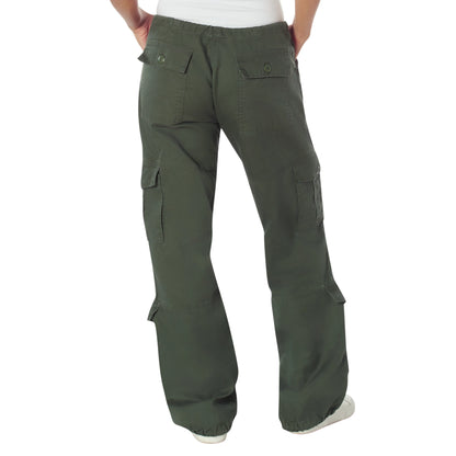 Women's Camo Vintage Paratrooper Fatigue Pants