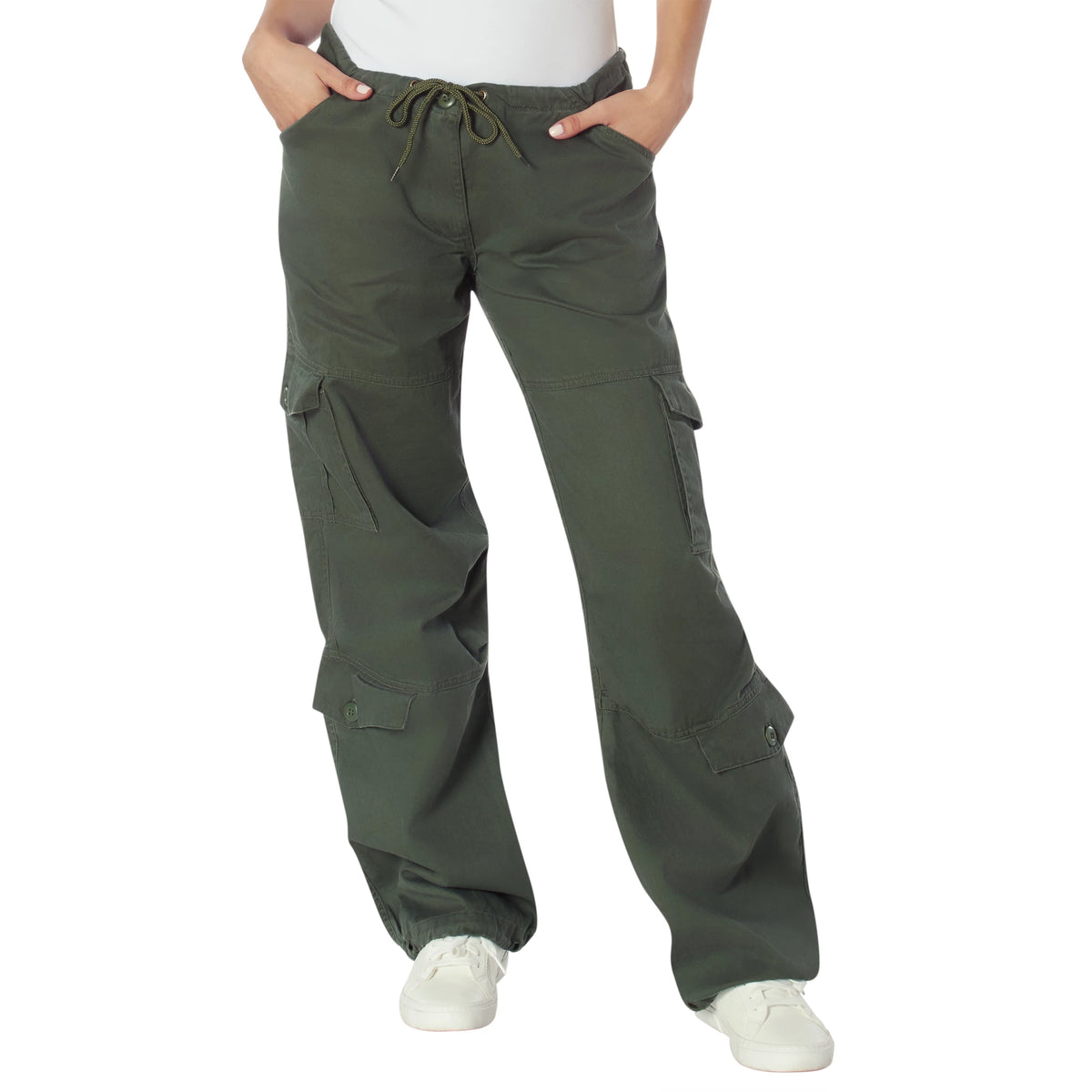 Women's Camo Vintage Paratrooper Fatigue Pants