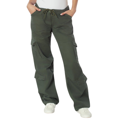 Women's Camo Vintage Paratrooper Fatigue Pants