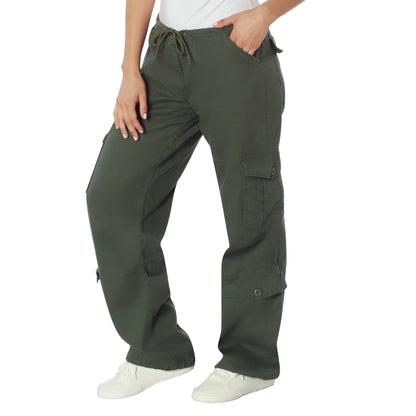 Women's Camo Vintage Paratrooper Fatigue Pants