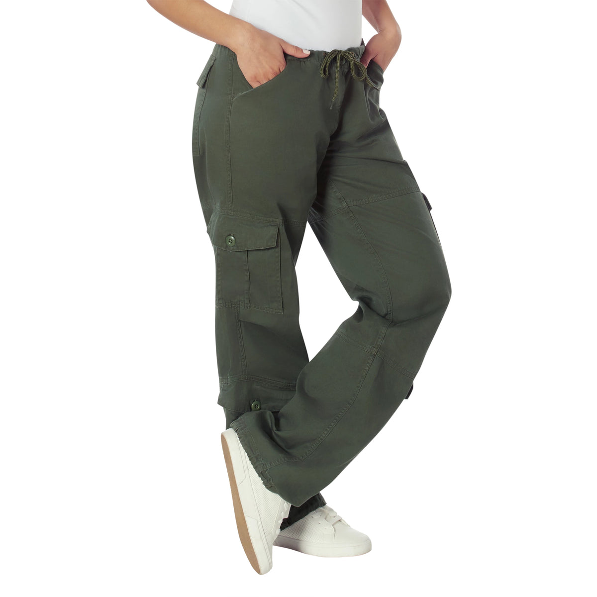 Women's Camo Vintage Paratrooper Fatigue Pants
