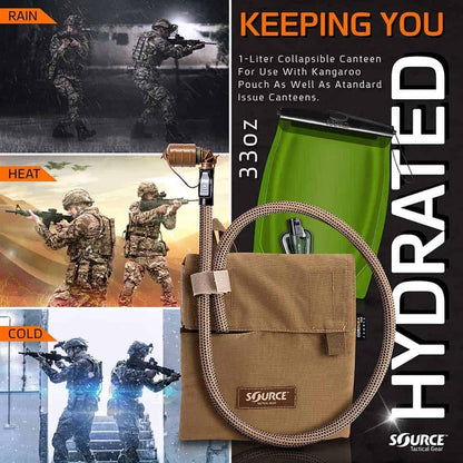 Kangaroo Compact Molle 1 Quart Hydration Pack