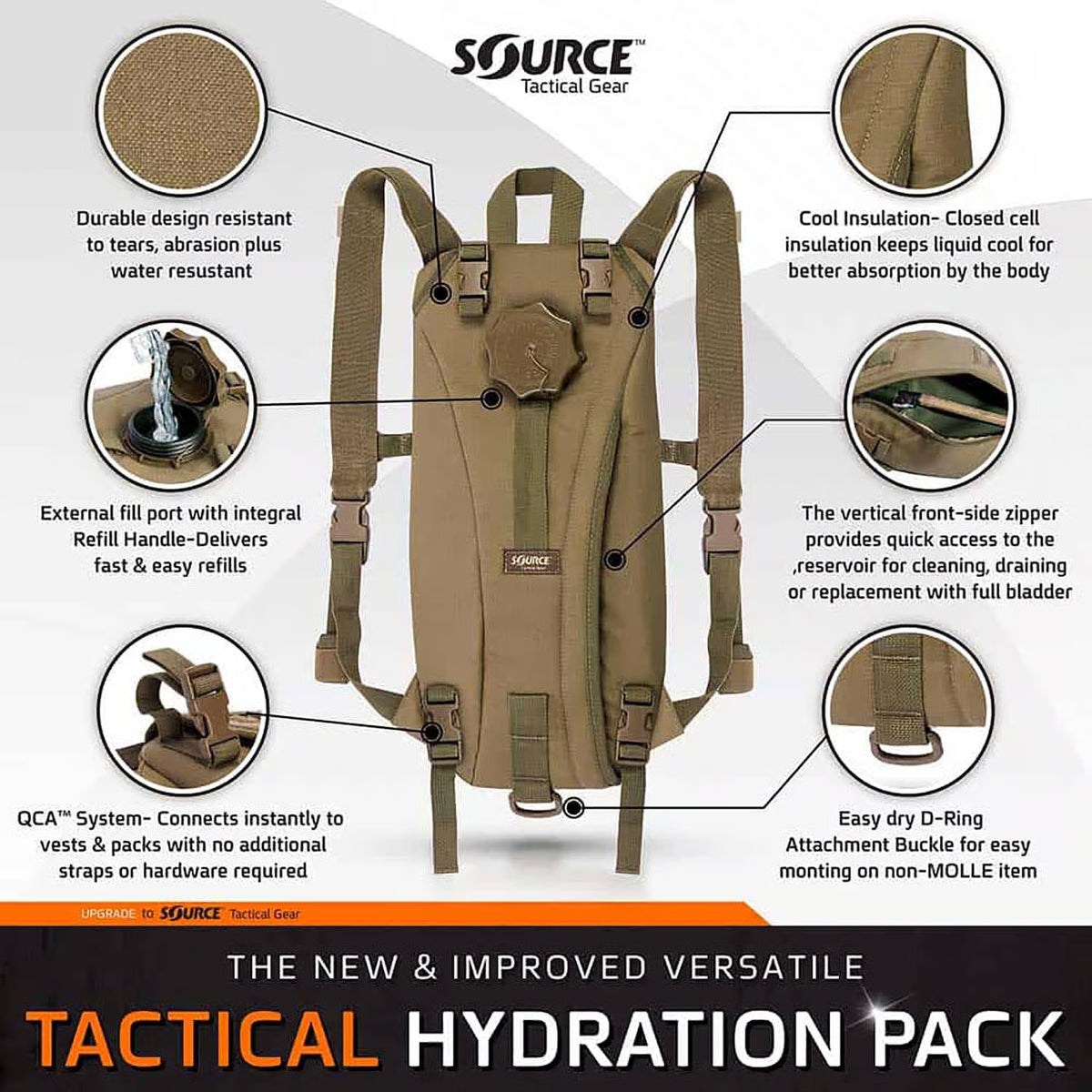 Tactical 3L Hydration Pack W/ Quick Connect