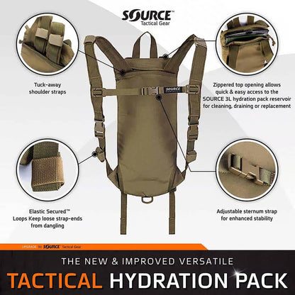 Tactical 3L Hydration Pack W/ Quick Connect