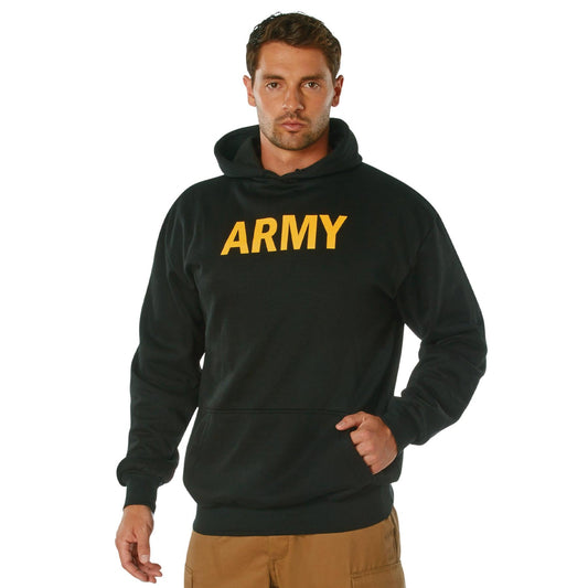 Army Printed Pullover Hoodie - Black - Tactical Choice Plus