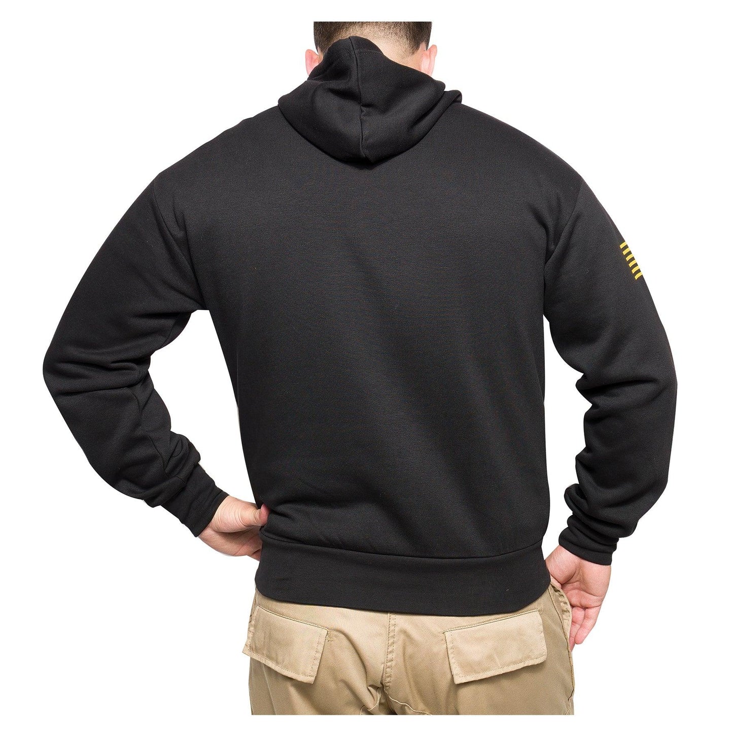 Army Printed Pullover Hoodie - Black - Tactical Choice Plus
