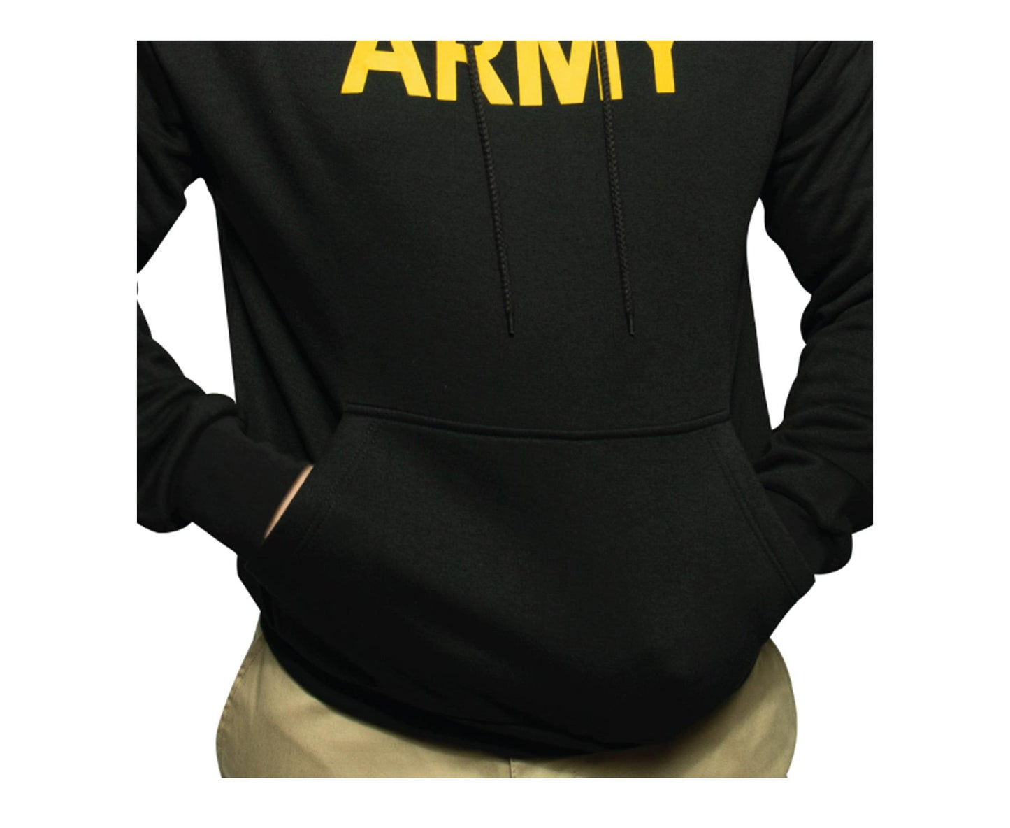 Army Printed Pullover Hoodie - Black - Tactical Choice Plus