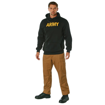 Army Printed Pullover Hoodie - Black - Tactical Choice Plus