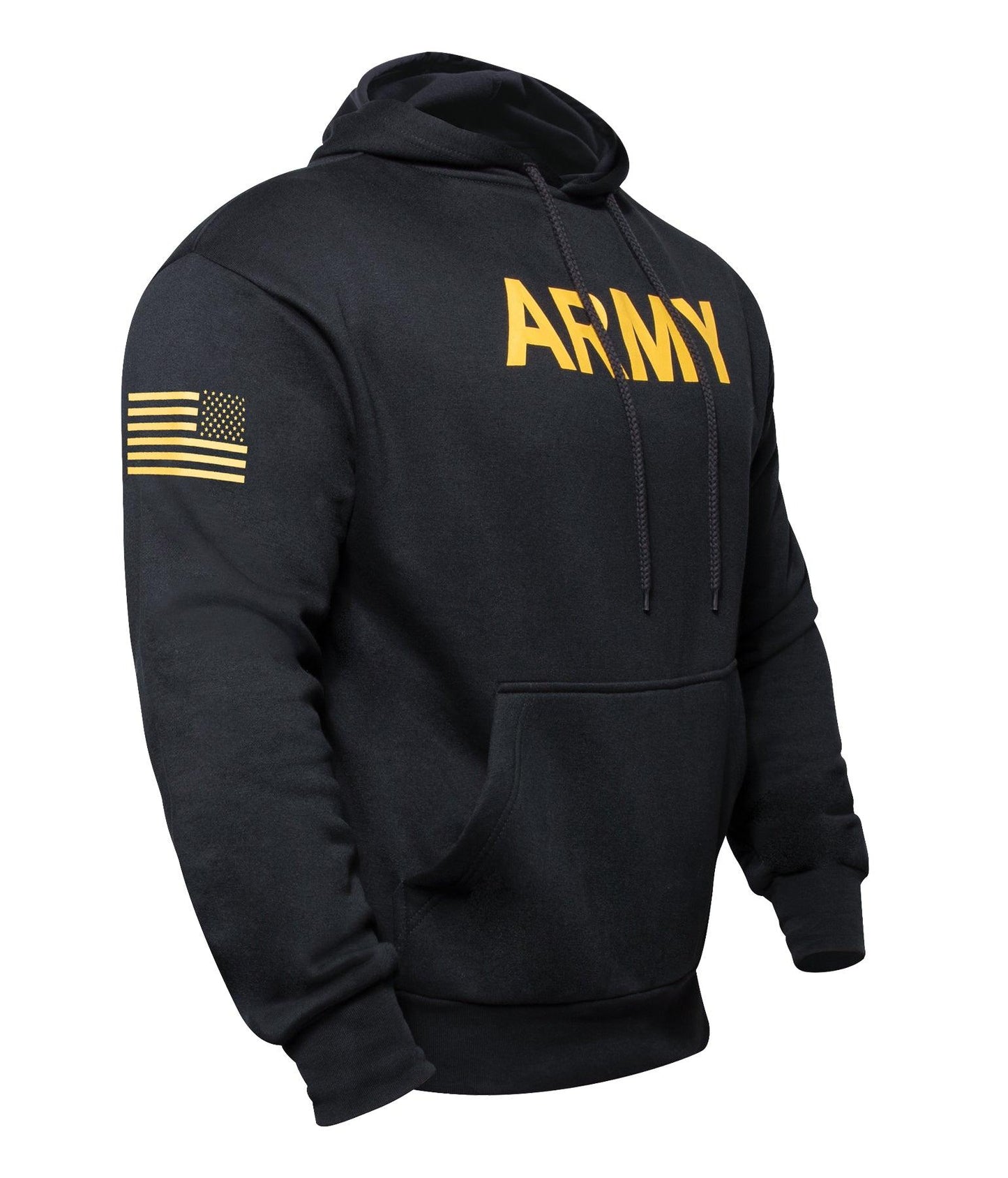 Army Printed Pullover Hoodie - Black - Tactical Choice Plus
