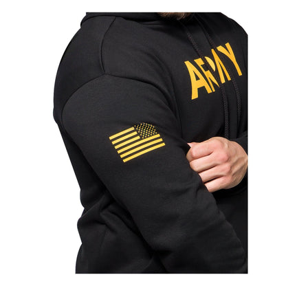 Army Printed Pullover Hoodie - Black - Tactical Choice Plus