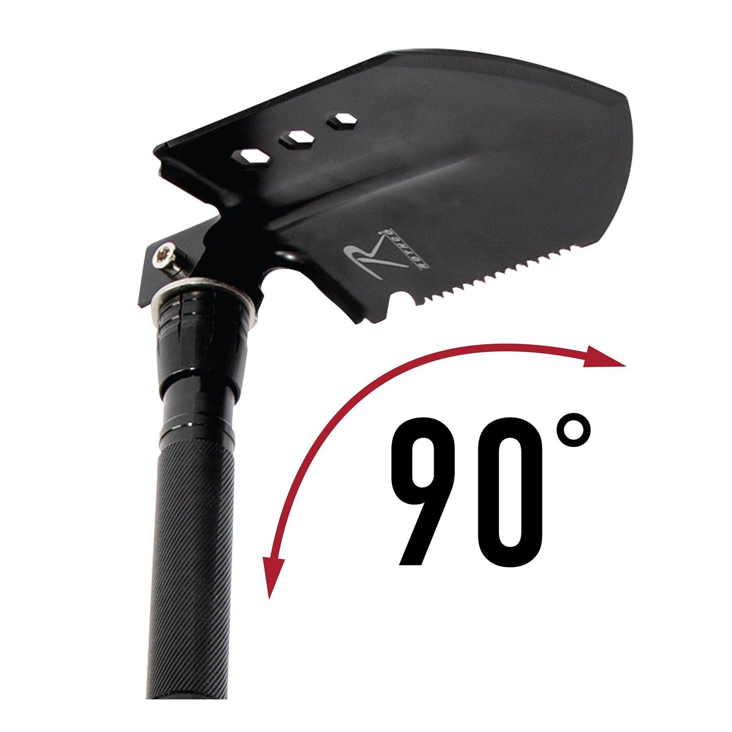 Rothco 8-in-1 Multi-Tool Survival Shovel / Portable Camping Entrenching Tool - Stainless Steel - Tactical Choice Plus