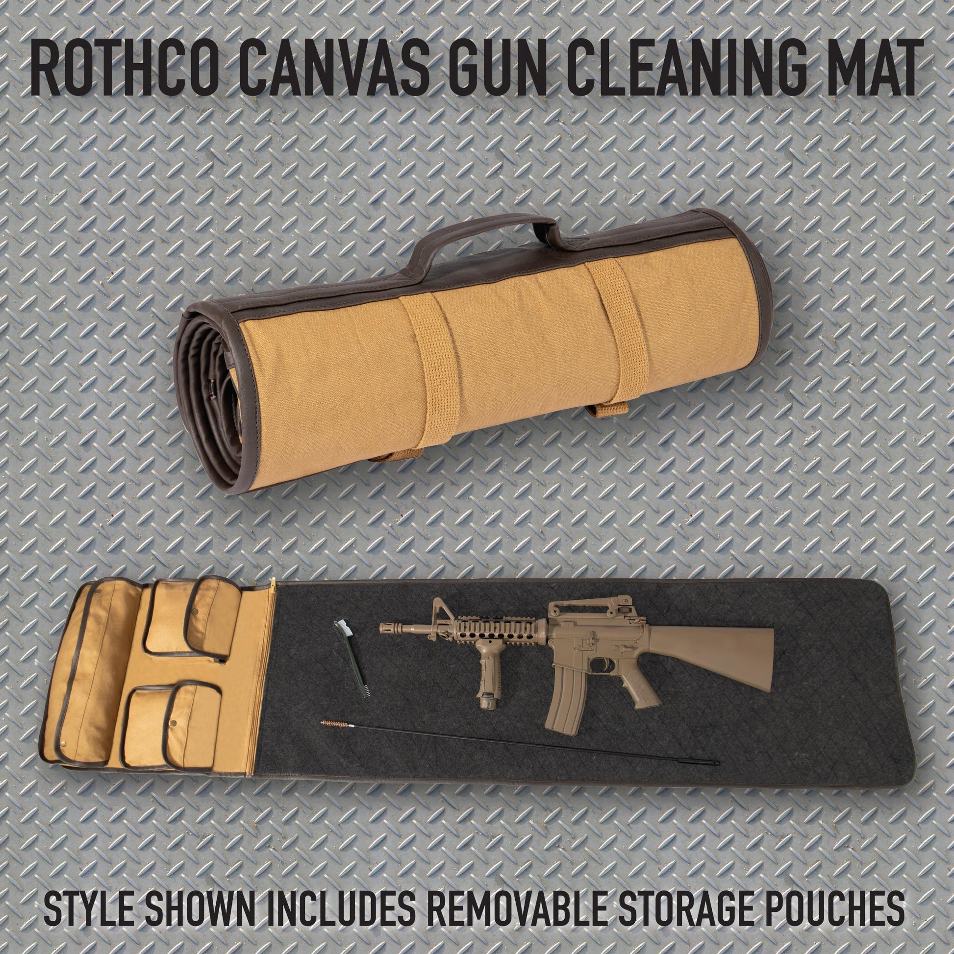 Rothco Canvas Cleaning Mat - Coyote Brown - Tactical Choice Plus