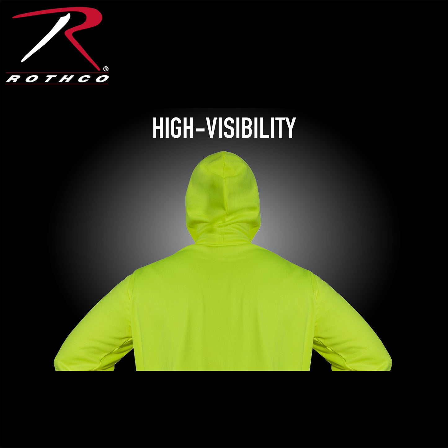 High-Vis Performance Hooded Sweatshirt - Safety Green