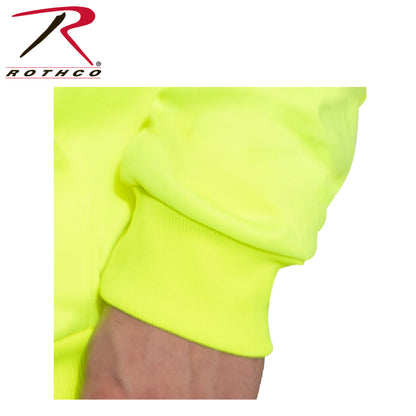 High-Vis Performance Hooded Sweatshirt - Safety Green