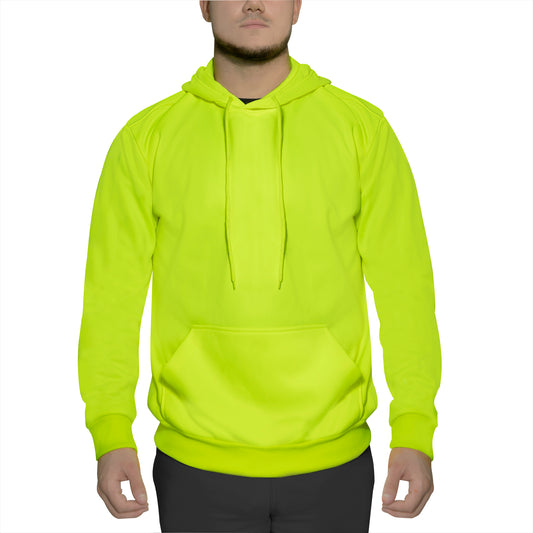 Rothco High-Vis Performance Hooded Sweatshirt - Safety Green - Tactical Choice Plus