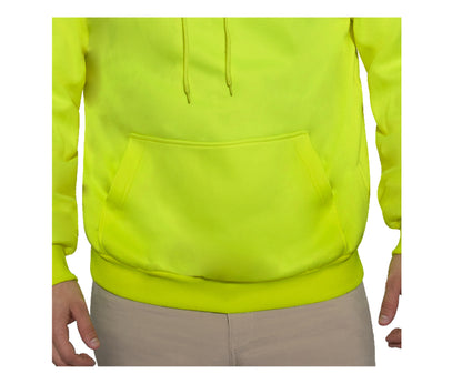 High-Vis Performance Hooded Sweatshirt - Safety Green