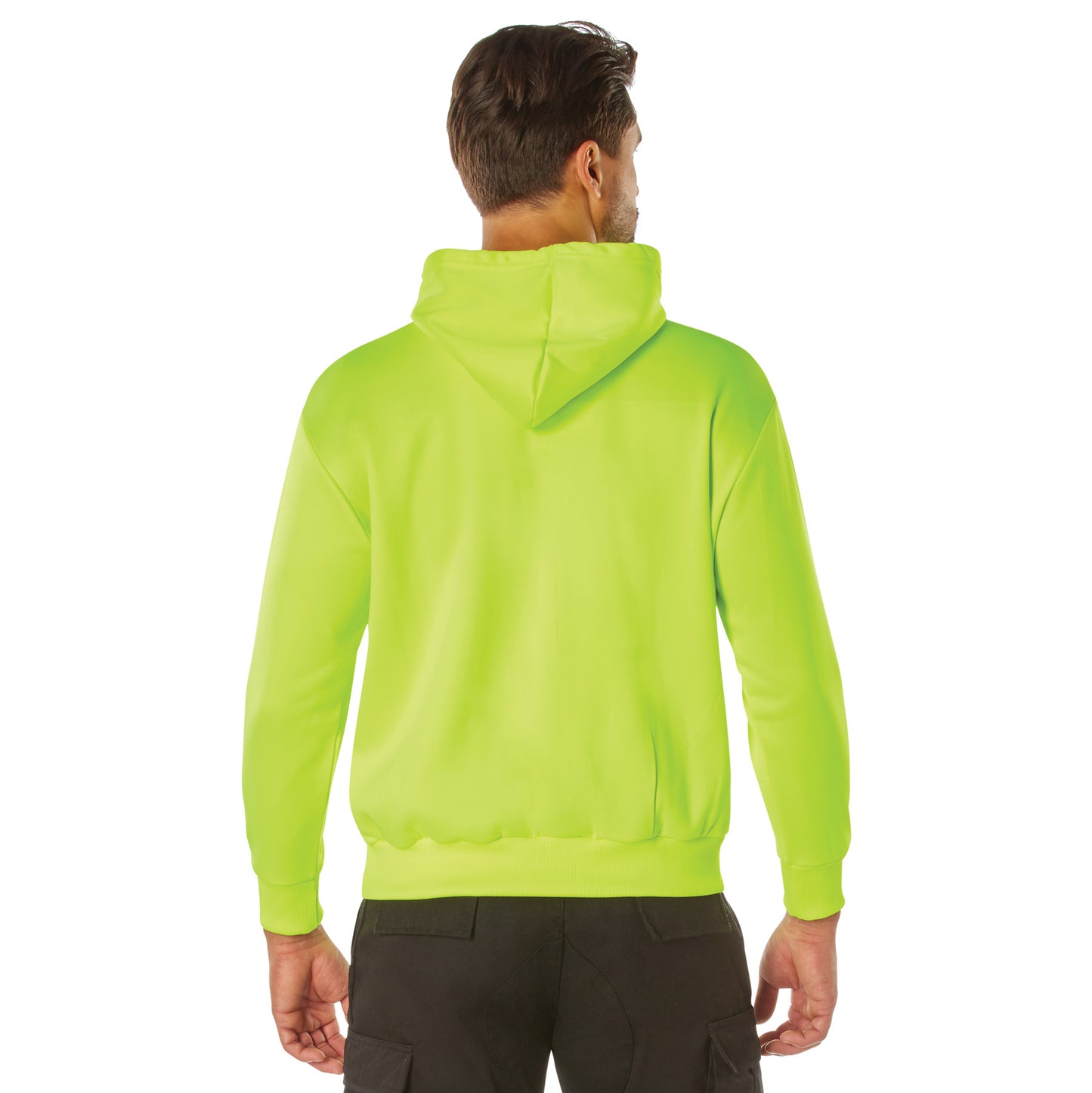 High-Vis Performance Hooded Sweatshirt - Safety Green
