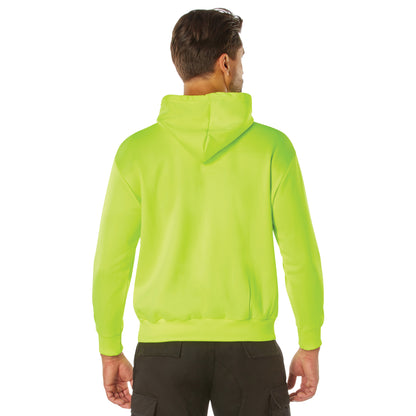 High-Vis Performance Hooded Sweatshirt - Safety Green